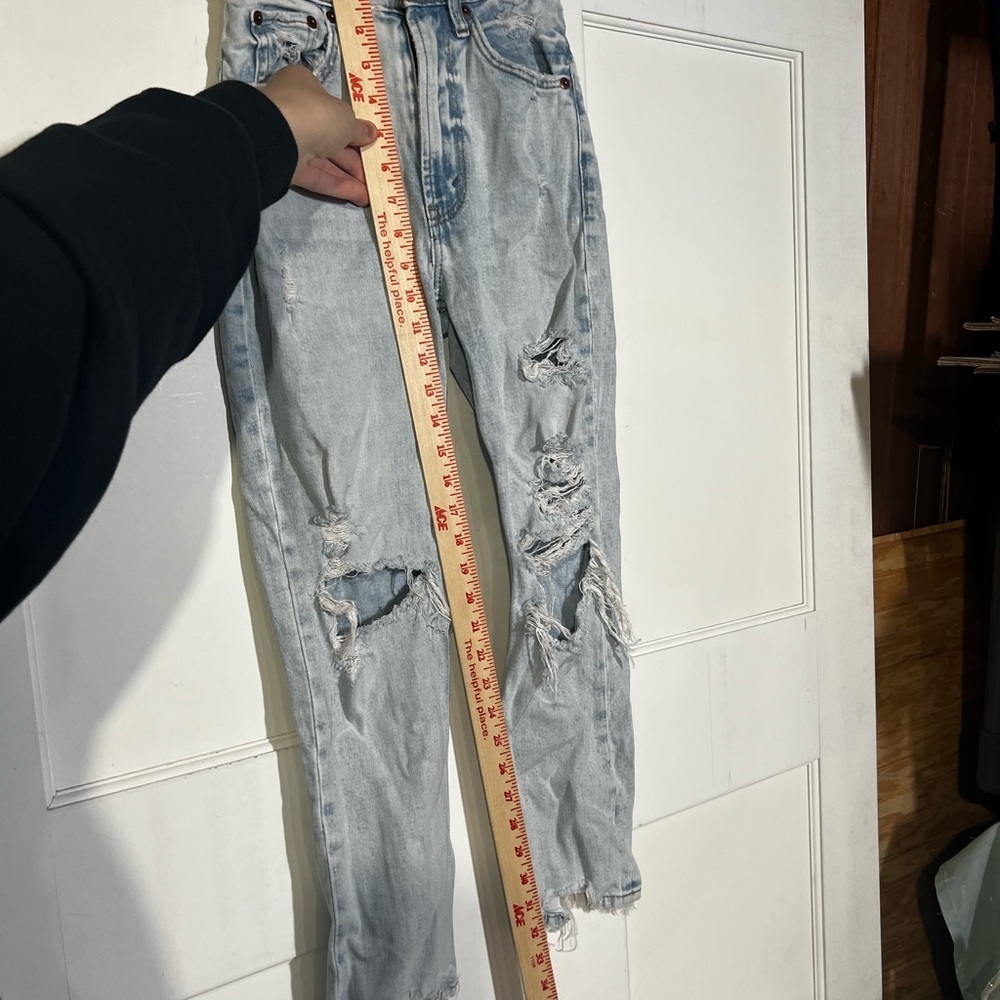 Abercrombie & Fitch Ankle Straight Ultra High Rise Jeans Size 23 CURVE LOVE - Picture 7 of 7